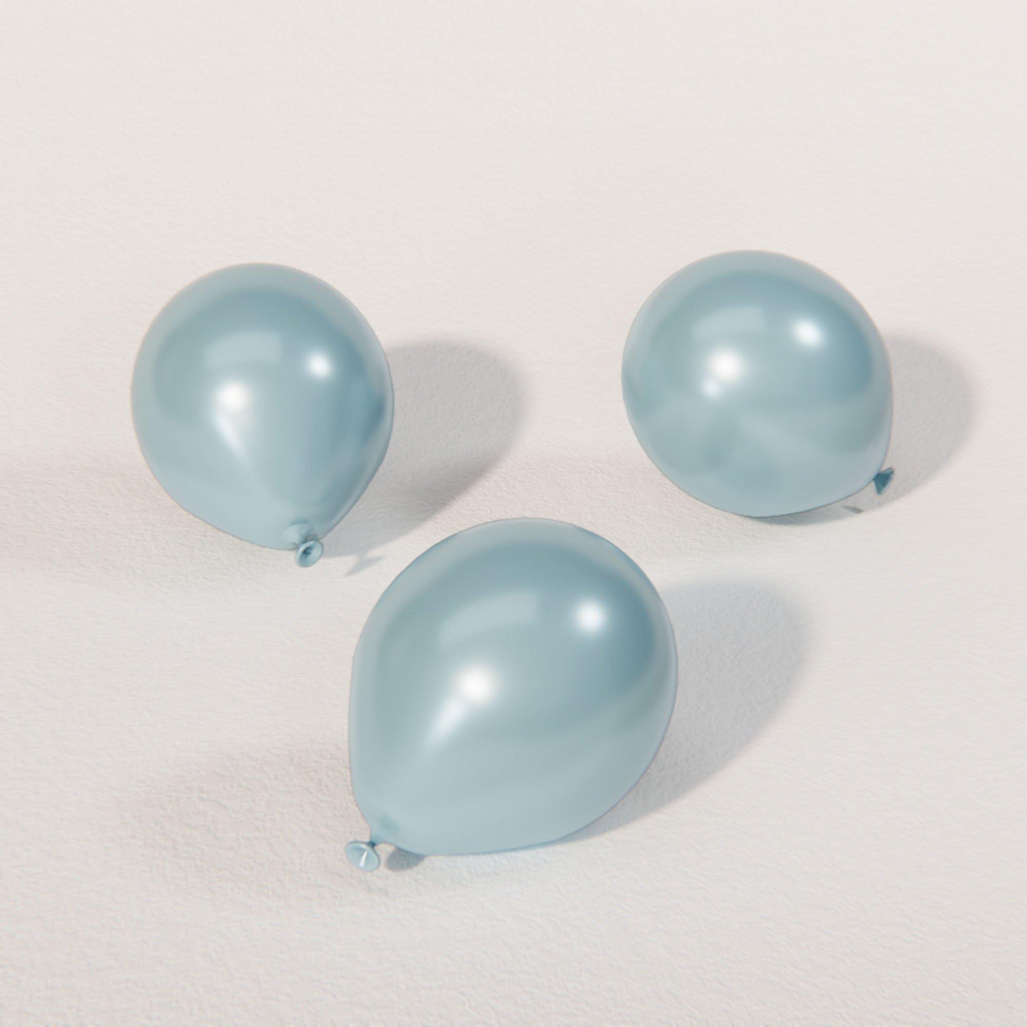 50ct, 5in, Powder Blue Premium Mini Latex Balloons - Luxaire™